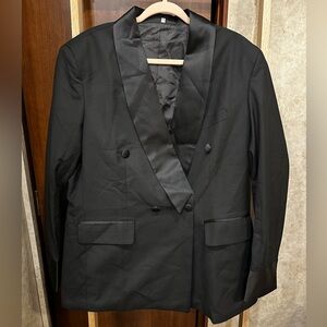 Satin Black Suits & Blazers | Men